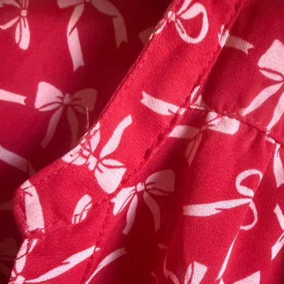 Torrid Harper Georgette Bow Blouse - Picture 4 of 7